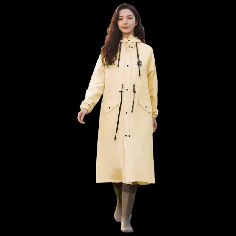 Women's EVA One-piece Raincoat for Electric Scooter