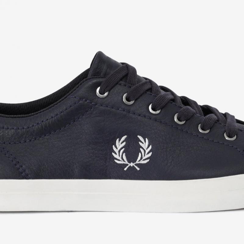 Fred Perry BaSeline Leather Men S Black SneakerS Sfpm2437311 267