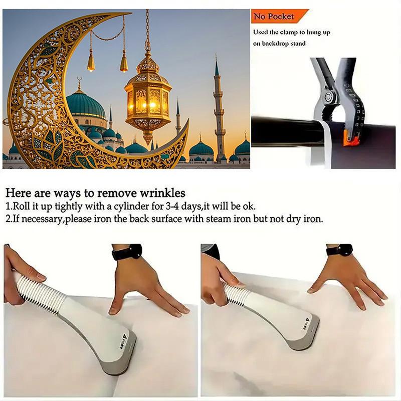 Frohes EID Al Adha Ramadan-Feste Moschee Mond Laterne Islamisch Mubarak Gläubige Porträtfotografie Hintergrund Foto-Requisiten