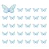 CoCud Mini Resin Butterflies, 0.31 Inch, Resin Dollhouse Accessories, Transparent Light Blue - (Uses: Crafts, Nail Art, Fairy Garden, Miniature