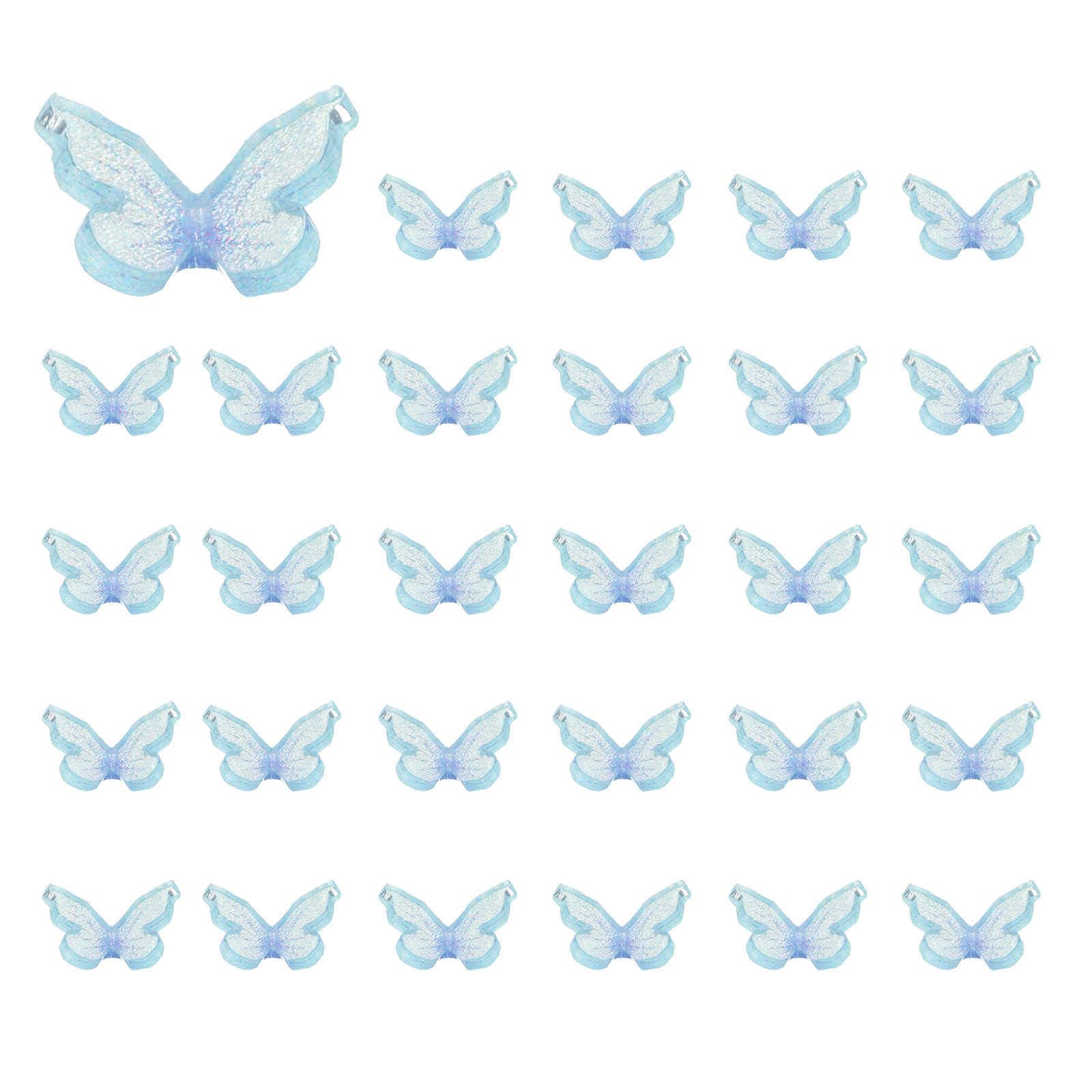 

Мини-бабочки из смолы CoCud, 0,31 дюйма, Аксессуары для кукольного домика из смолы, Прозрачный светло-голубой - (Использует: Поделки, Маникюр, Сказочный сад, Миниатюра