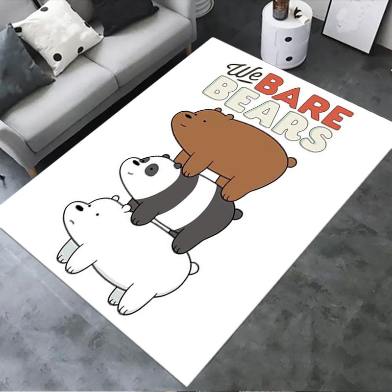 2025 New We Bare Bears Carpet Rug for Living Room Bedroom Home Sofa Decoration,Kids play Non-slip Floor Mat244