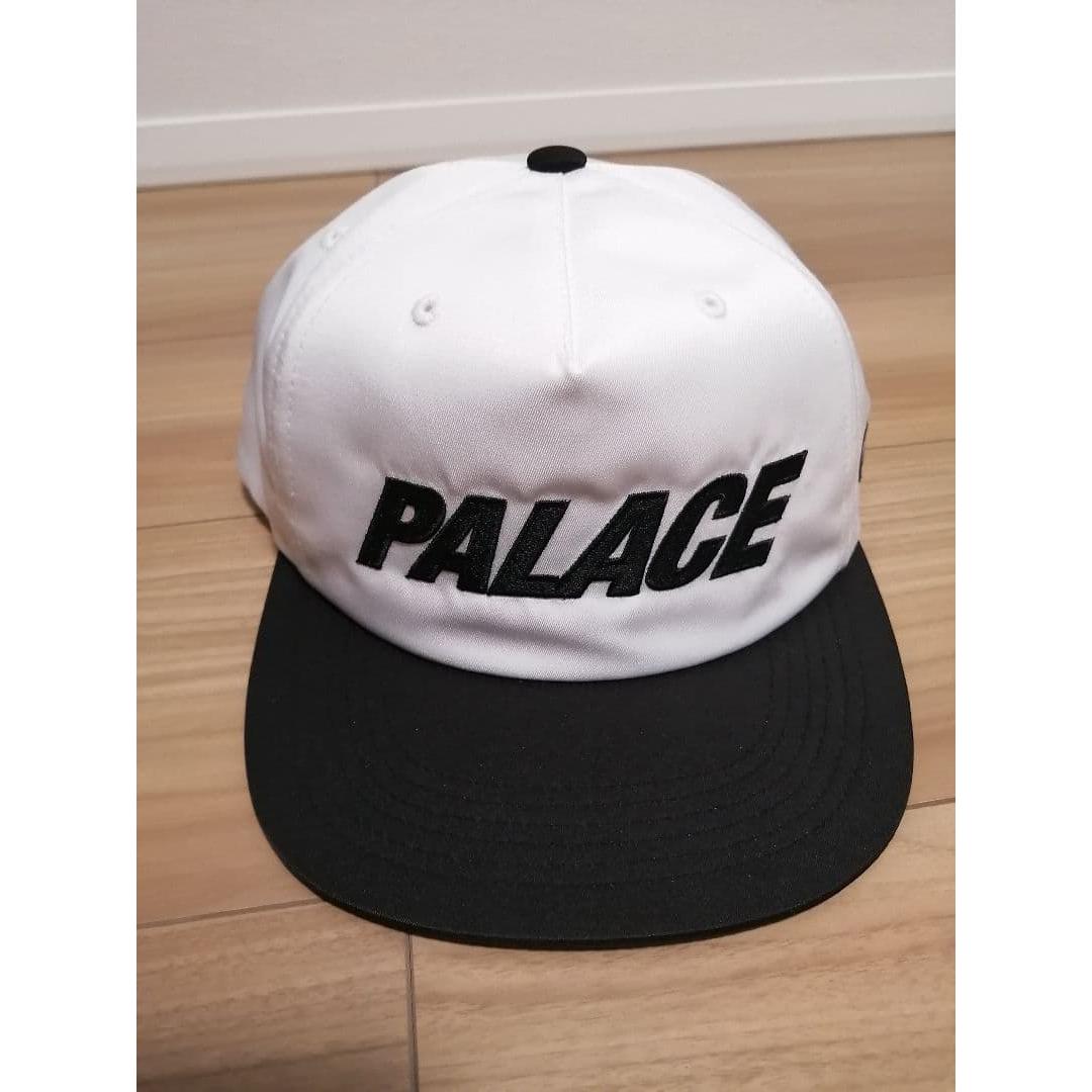 Used PALACE SKATEBOARDS Baseball Cap White Black