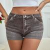 Large Women's Seamless Underwear Simple and Elastic, Breathable Mid Waist and Flat Angle Pants for External Wear