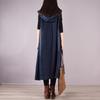 Loose Long Denim Sleeveless Hoodie Vest Autumn Fashion Outerwear for Women Simple Style Large Size Trendy Casual Jacket