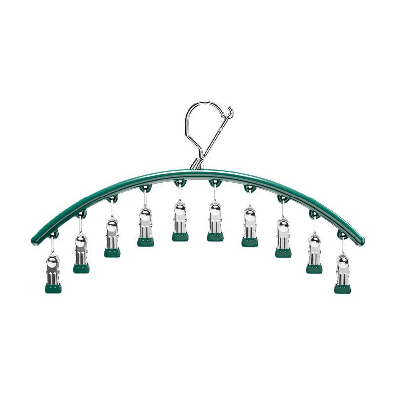 Arc-shaped Sock Clip Stainless Steel Household Anti-slip and Windproof Wardrobe Storage Clothes Drying Rack