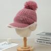 Fleece Warm Cap Ladies Fleece Ear Protector Wool Cap Winter Cycling Windproof Knitted Cap
