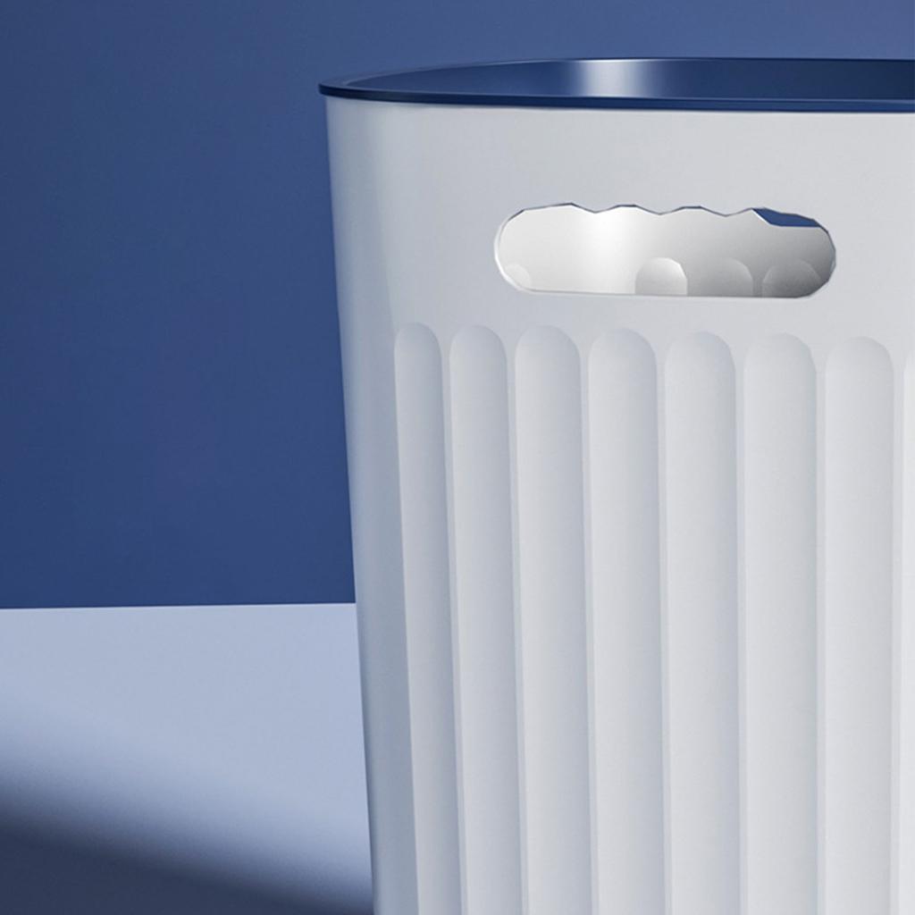 Coș de gunoi Capacitate mare Dungi verticale Mâner portabil Descoperit PP Coș de gunoi Coș de gunoi pentru