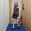 UNIFREE American Retro Asymmetrical Ruffle Mini Skirt