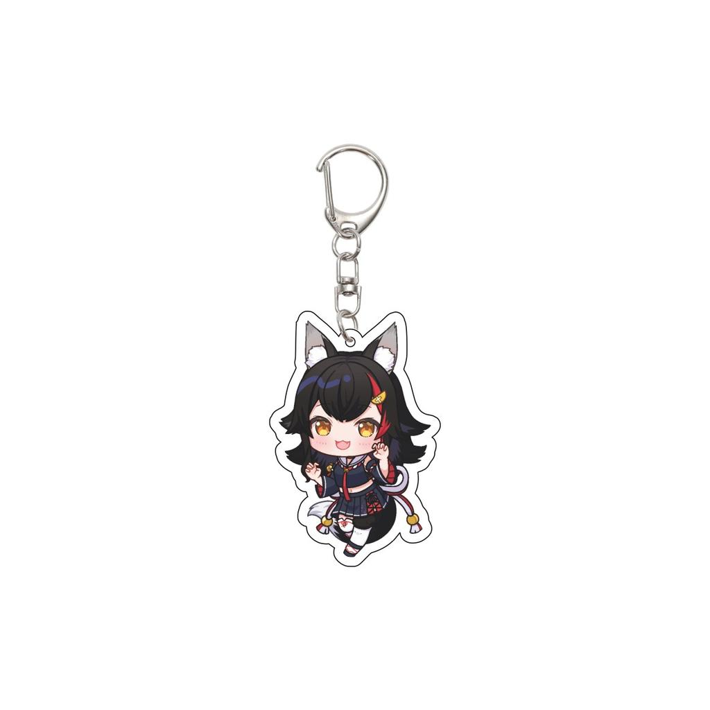 55MM Anime hololive Keychain Tokino Sora/Robocosan/Ōokami Mio/Shirogane Noel Key Chain Acrylic Model Plate Christmas Gifts