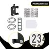 Cycling Number Mount PVC Bike Race Number Plate Holder Road Bicycle Bracket Lightweight for Competition Events
