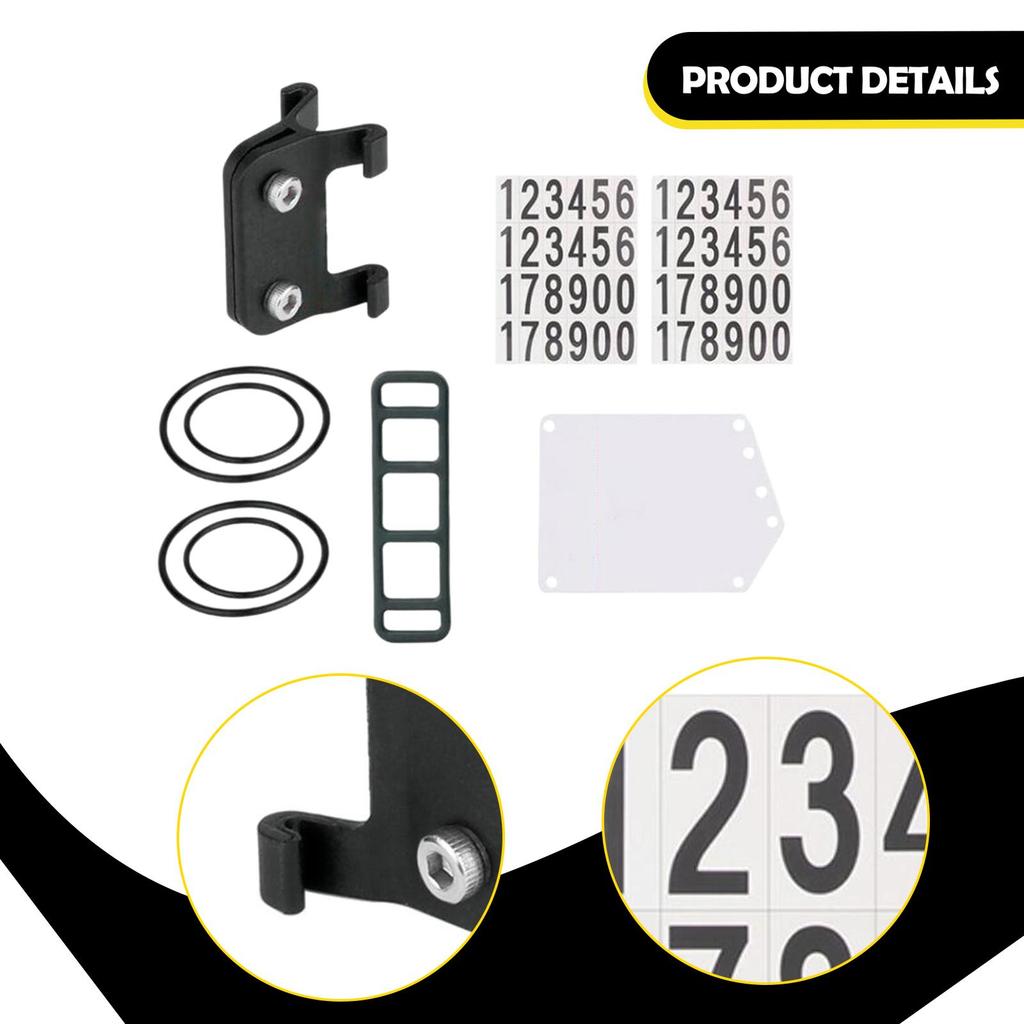 Cycling Number Mount PVC Bike Race Number Plate Holder Road Bicycle Bracket Lightweight for Competition Events