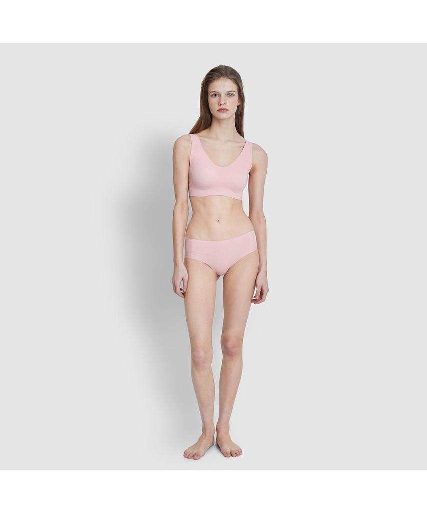 Jaju Women'S Perfect Seamless Crop Bra_Pink
