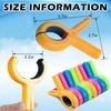 8PCS Large Beach Towel Clips for Beach Chairs, 3.7 Inch Windproof Towel Chair Clips for Beach/Pool/Cruise Chairs, Clothes P Heavy Duty 4 Colors