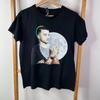 Guy Sebastian Shirt Mens Small Black Graphic Print Short Sleeve Crew Neck Casual