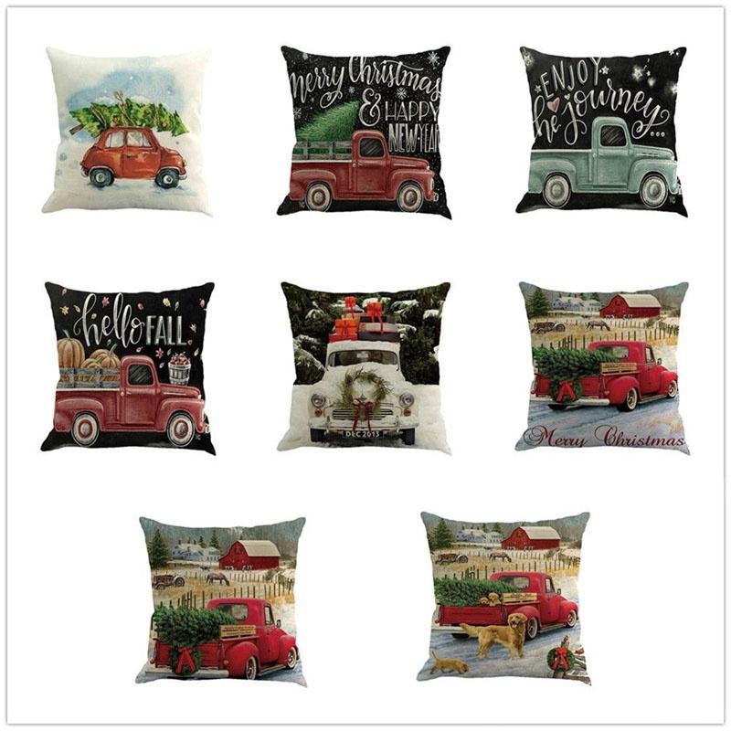 Versatile Cotton Linen Christmas Cushion Cover For Sofa Car Home Decor With Timeless Design