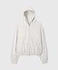Divein Slub Crop Hood Zip-Up (Ivory)