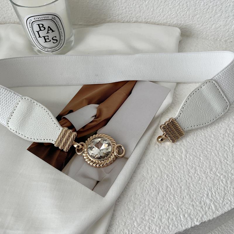 

Versatile Black Pu Leather Waist Sash For Women Perfect For Creating A Shape Flattering белый