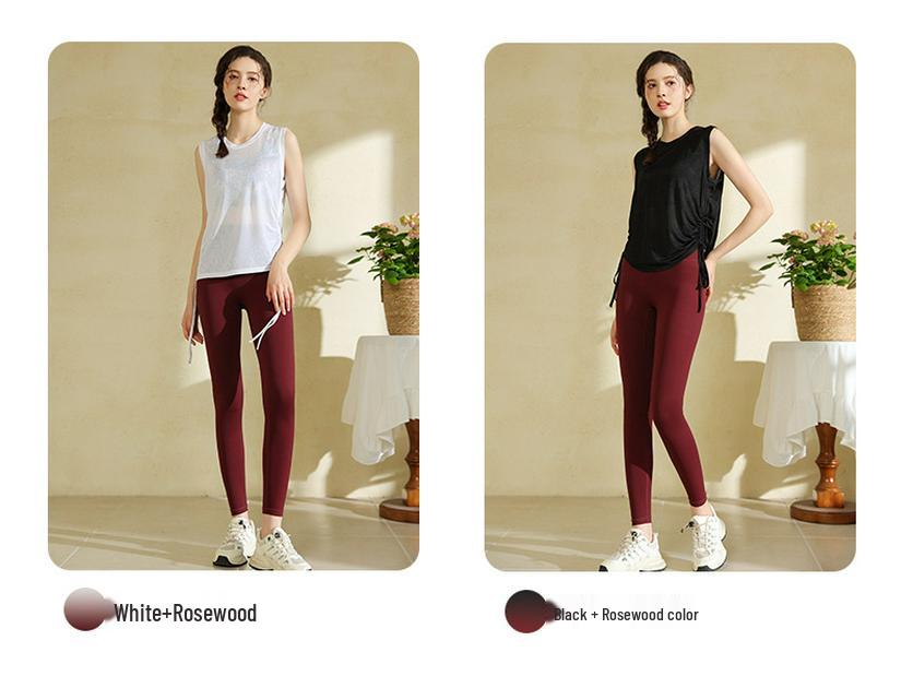 Quick-Dry Sleeveless Active Tank with Drawstring Sides