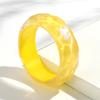 Glitter Colorful Wave Round Acrylic Thick Bangle for Women Girls New Korean Resin Wide Cuff Bracelets Sweet Jewelry Popular Gift
