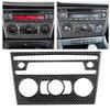 Bil Luftkonditionering CD Panel Trim Ram Kolfiber Dekor Passar för E84 X1 2011‑2015