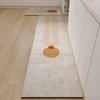 Minimalist geometric diatomaceous earth mat for household anti slip foot mat, water absorption and anti drop kitchen mat