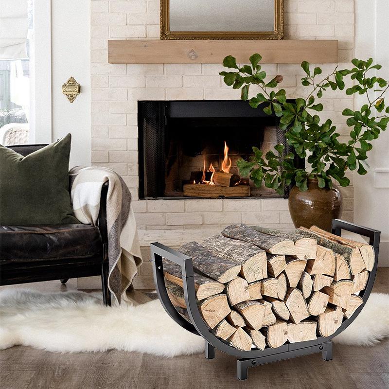 Μεταλλική Σχάρα Αποθήκευσης και Οργάνωσης Ξύλων για Εσωτερικό Τζάκι