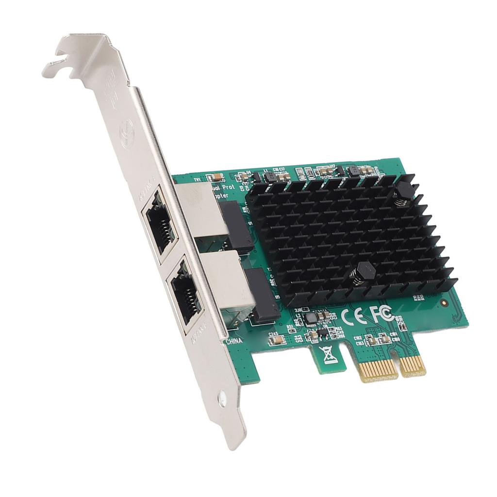 PCIe Gigabit Network Card Professional RTL8125B Dual Port 2.5G High Speed PCI Express Ethernet Adapter for Desktop PC