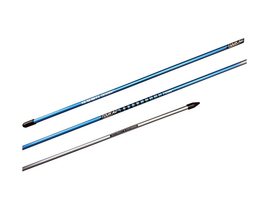 Tour AD Swing Practice Alignment Stick (1 stick) by Graphite Design (Silver Blue)