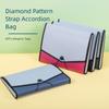 13 Pockets Expandable File Case Plastic Document Organiser Filing Bag Elastic String Closure for Office School Supplies