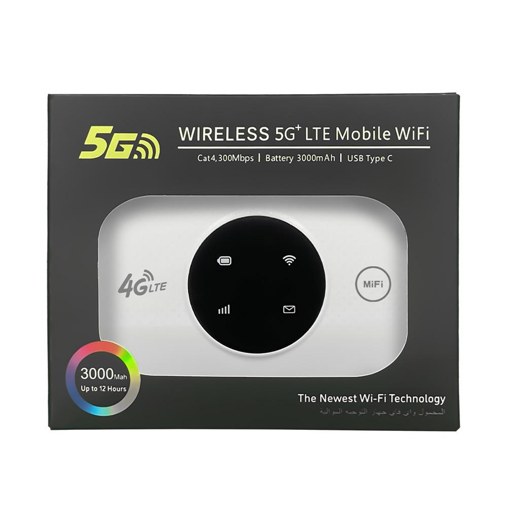 4G Portable LTE MIFI Router with Battery - Card Slot & Shared WiFi