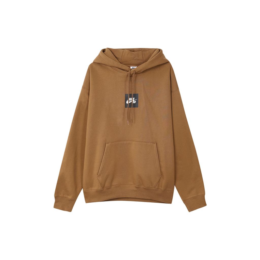 Nike Pattern Print Pullover Hoodie SS23 Men Tops Brown DV8840-270