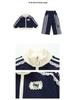 Girls' Lace Zip-Up Two-Piece Autumn Outfit - Sporty & Fashionable 2025.