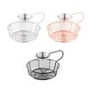 Creative Snack Basket Organizer with Hanging Sauce Cup for Stainless Steel Display