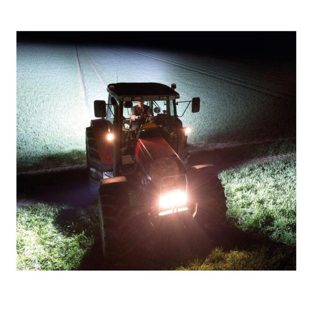 Tractor Work Lights 12V with Switch | Universal Plow Lamp for Mahindra Tractor Truck Trailer Pack of 1