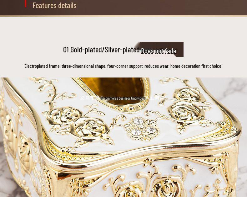 European-Style Creative Tissue Box for Home, Living Room, or Dining Table Decor