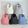 Simple and Versatile Backpack Women's Cross-border Korean Version Ins Travel Bag Backpack Women's High-value Junior High School Student Schoolbag