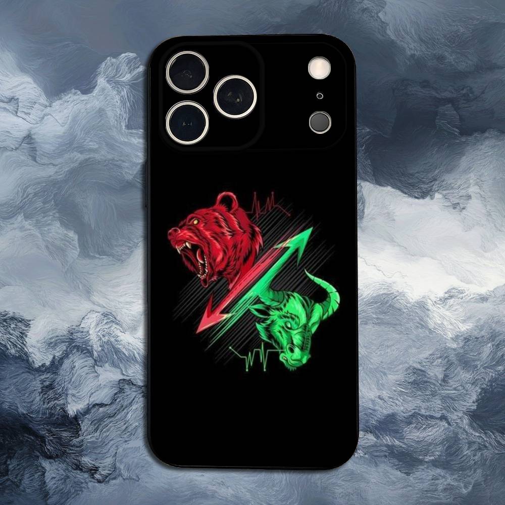 Day Trading Day Trader Trader Case For iPhone 15,16,12,14,17,13,11,Plus,Pro Max,8,7,XR,SE,XS,X,Mini,Soft Silicone Black