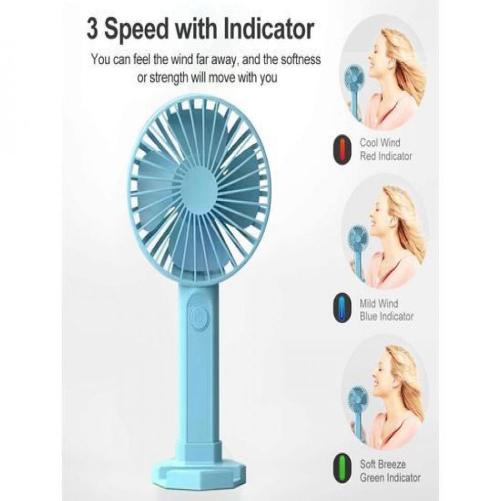 Verstellbarer Handventilator für den täglichen Gebrauch, tragbares Kühlgerät mit USB-Stromversorgung und bürstenlosem Motor, wiederaufladbarer persönlicher Ventilator mit ergonomischem Design