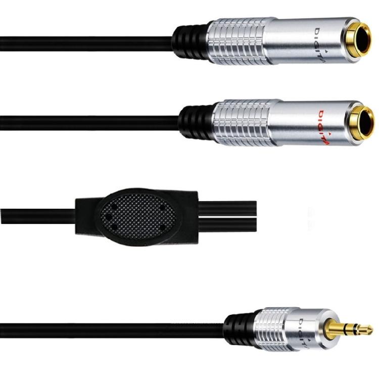 3.5mm to Dual 6.35mm Stereo Cable 1/8 Mini Jack to 2x6.35mm Y Splitter Adapter