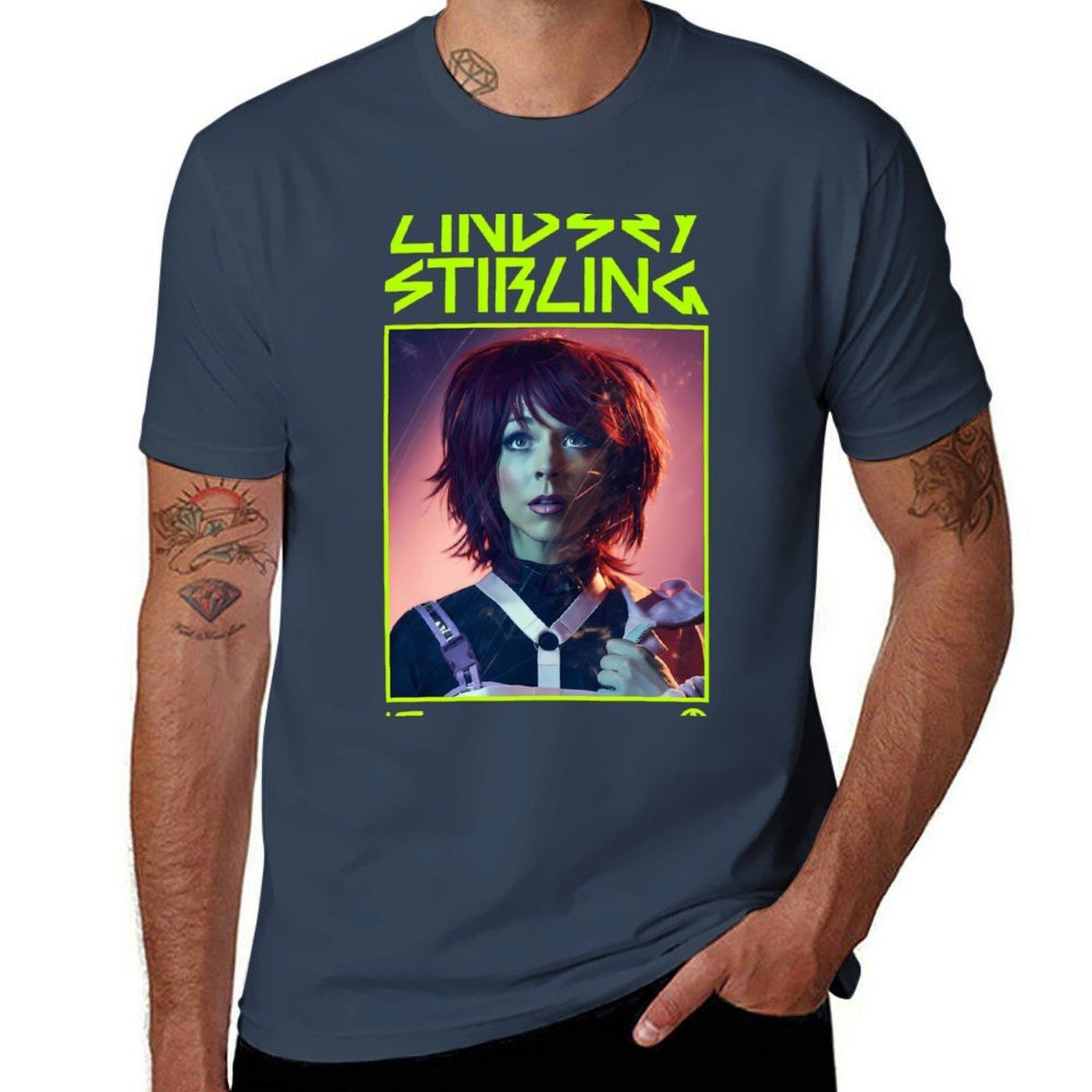 LINDSEY STIRLING TShirt Christmas Casual Short Sleeve Top S