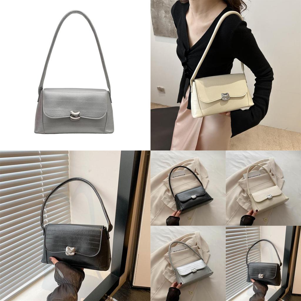Vintage Chic Underarm Bag For Women Stylish Minimalist Shoulder Tote Handbag 2024