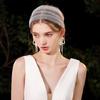 Women Adjustable Size Hairclip Multipurpose Lace Veil Hair Clip Lovely Barrettes for Weddings and Receptions