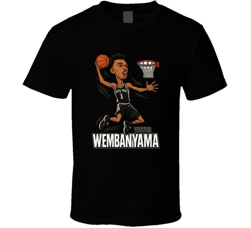 Victor Wembanyama vintage retro caricature tee Unisex T-Shirt S