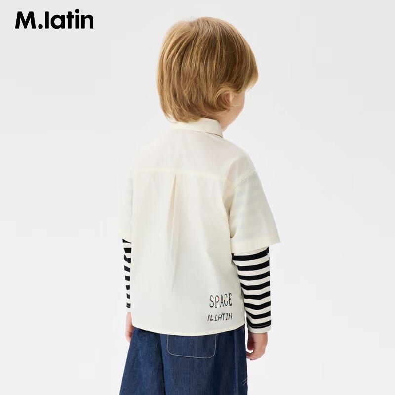 

M.Latin Boys Faux Two-Piece Patterned Long-Sleeve Shirt 130cm