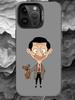 M-Mr. Bean Phone Case For iPhone 17 16 15 14 13 12 11 Pro Max Plus Silver Matte Black Cover