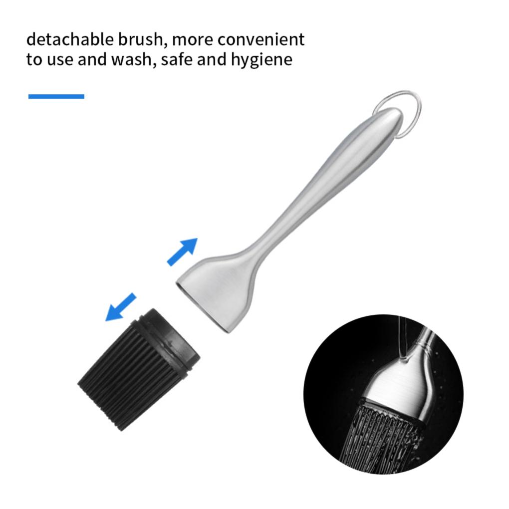 Barbecue Brush Silicone Resistant BBQ Tool for Cooking Grilling Basting