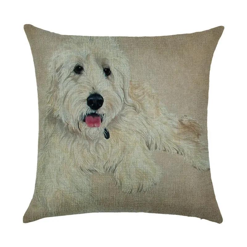 Cartoon Digital Print Pattern Linen Pillowcase Office Car Home Sofa Decorative Cushion Cover