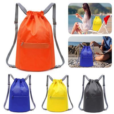Zaino con coulisse Zaino sportivo di grande capacità Zaino da palestra resistente all'usura Zaino da basket leggero Borsa sportiva Borsa da yoga
