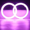 2PCS LED Angel Eyes Lights RGB APP Bluetooth Halo Rings For Car Motorcycle Truck